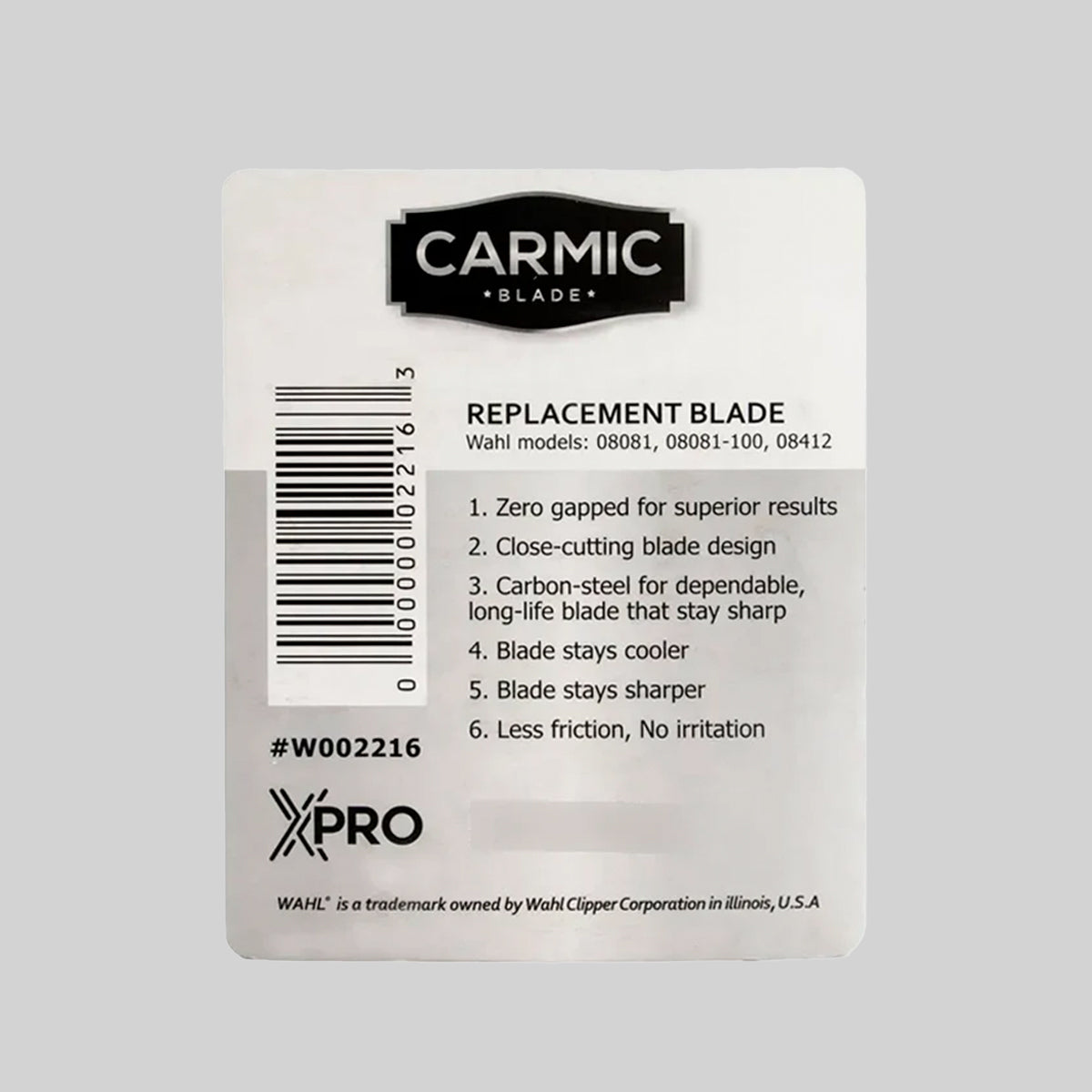 Carmic Blade Standard Double-Wide T Blade