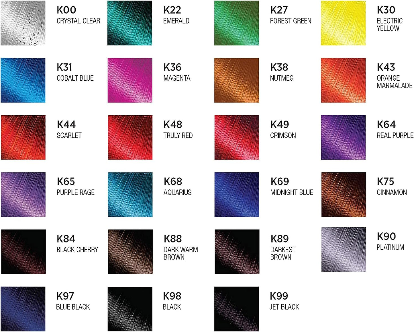 KISS EXPRESS Tinte de color semi-permanente 100ml Black