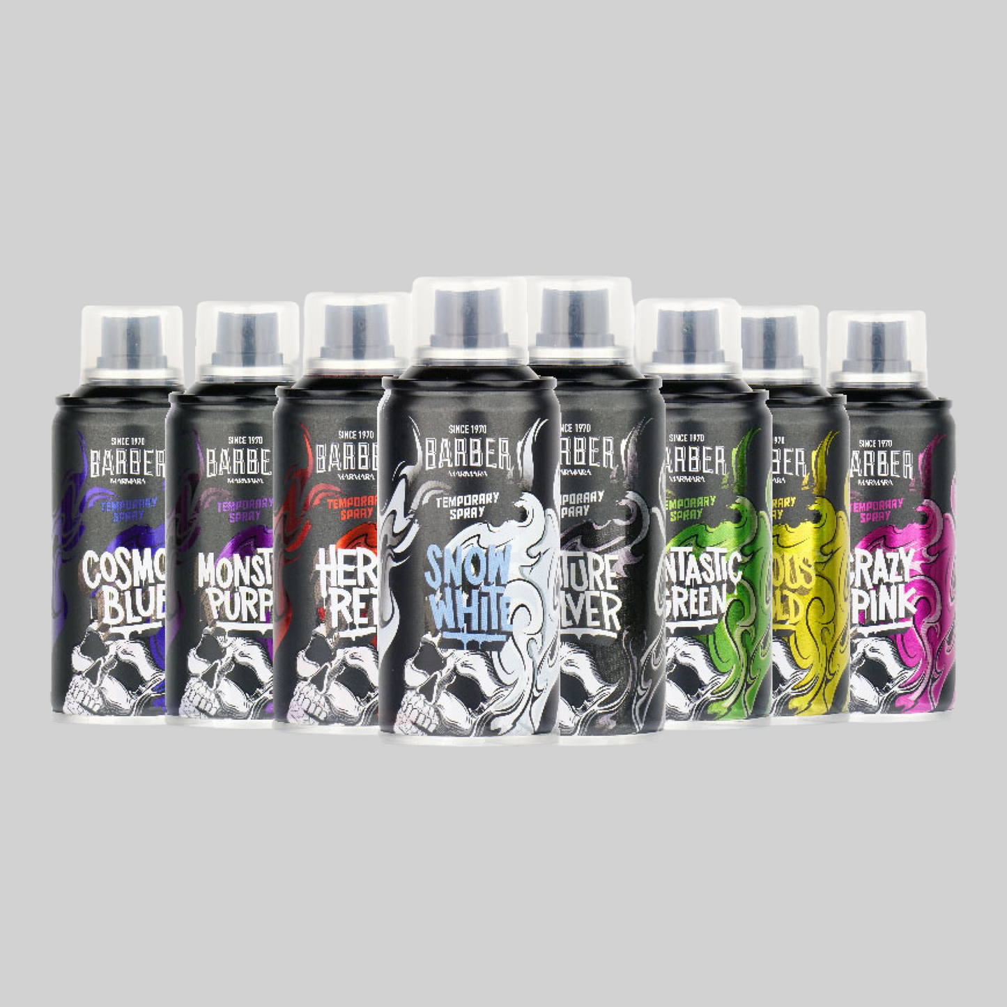 Colorante TEMPORAL para el pelo (aresol) / TEMPORARY hair colorant (aresol), BARBER MARMARA