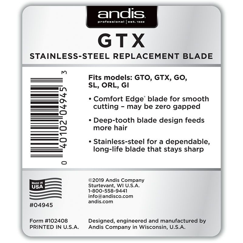GTX Stainless-Steel Replacement Blade - Deep Tooth Design