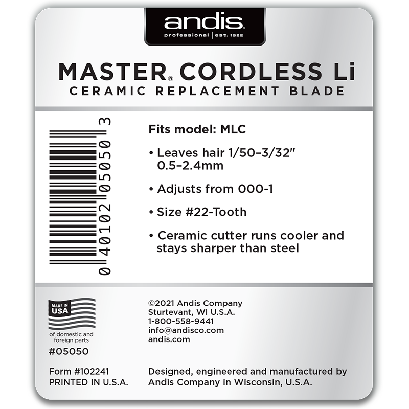 Master Cordless Li Ceramic Remplacement Size 000-1