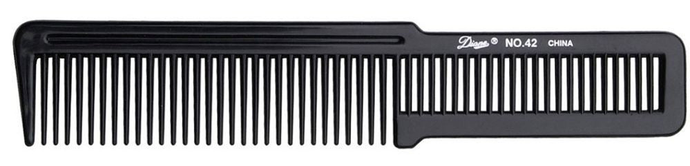 Diane Flat Top Comb 7 1/2" (Negro)