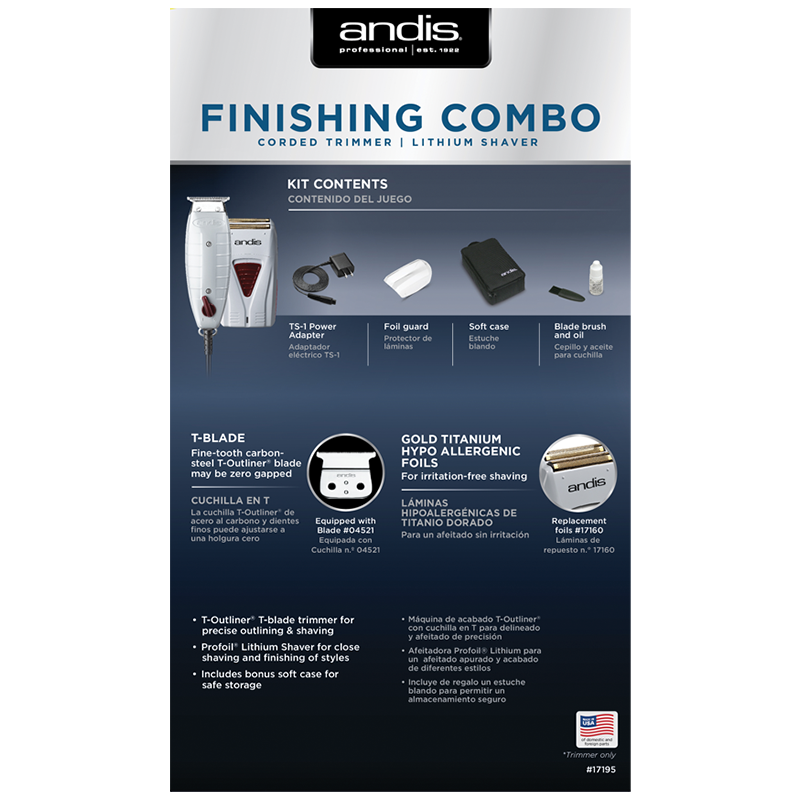 Finishing Combo Corded Trimmer | Lithium Shaver