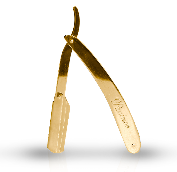 Gold Swing Lock Straight Razor