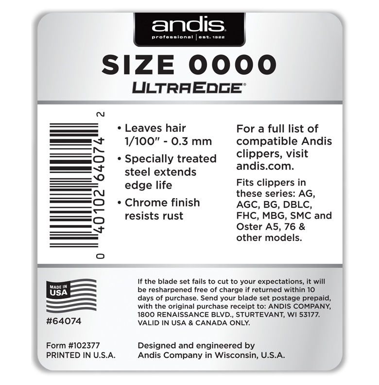 UltraEdge® Detachable Blade, Size 0000