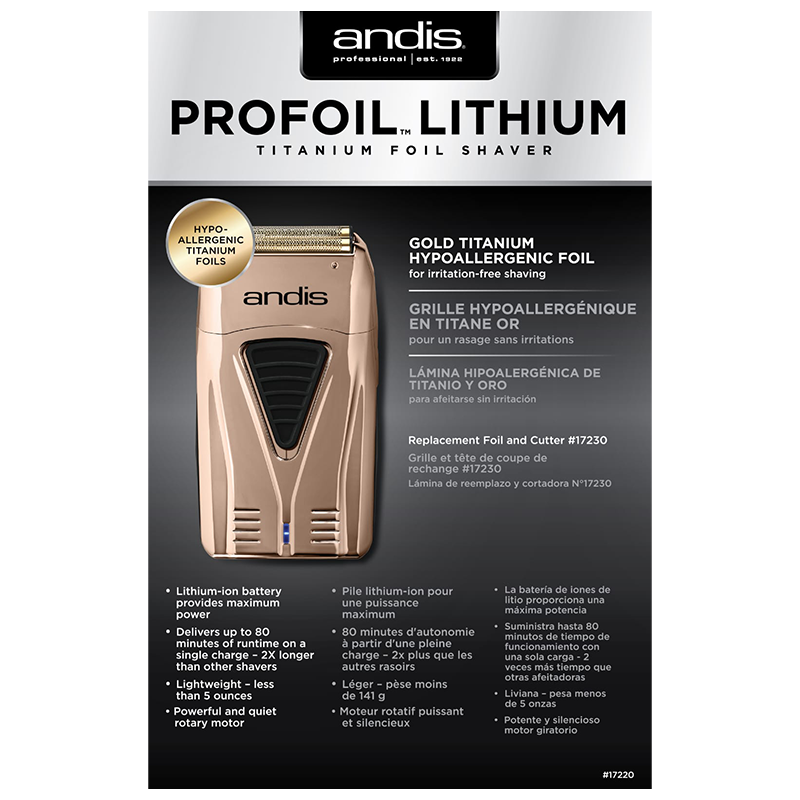 ProFoil® Lithium Titanium Foil Shaver - Copper