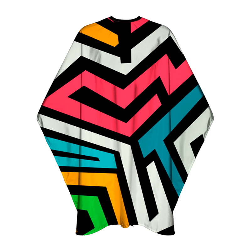 BARBER Cape Funky Colors