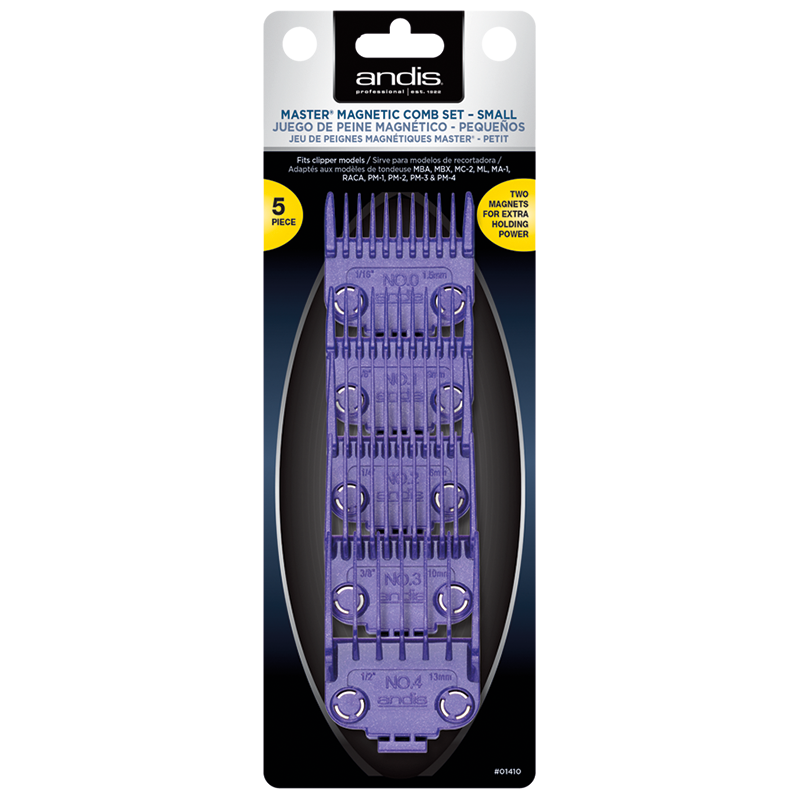 Nano Silver 2-Magnet Attachment 5-Comb Set