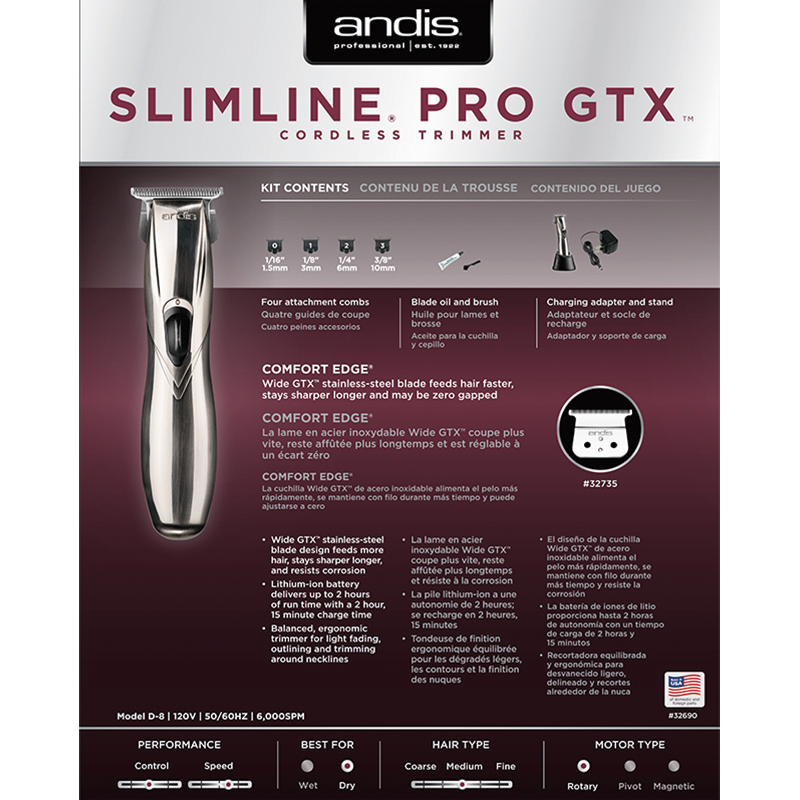Slimline® Pro GTX™ Cordless Trimmer