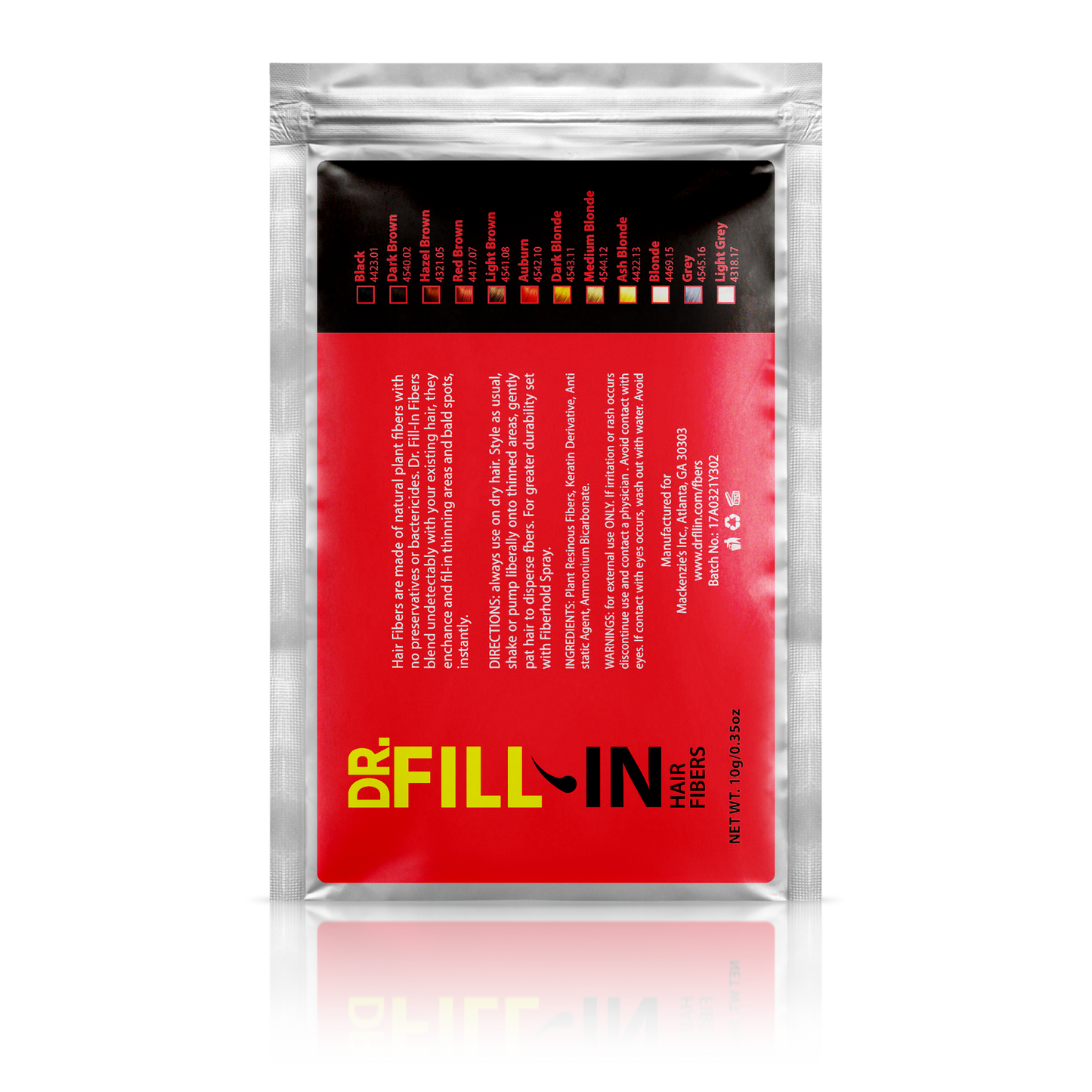 Dr Fill-In Hair Building Fiber Packet 10g
