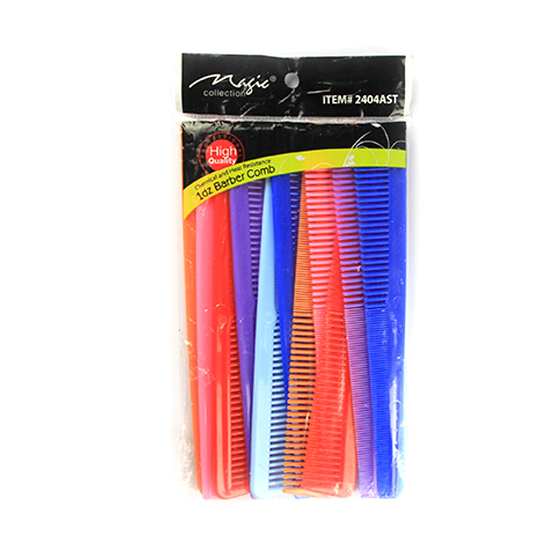 Magic Barber Comb 12-Piece Assorted Color Barber Comb