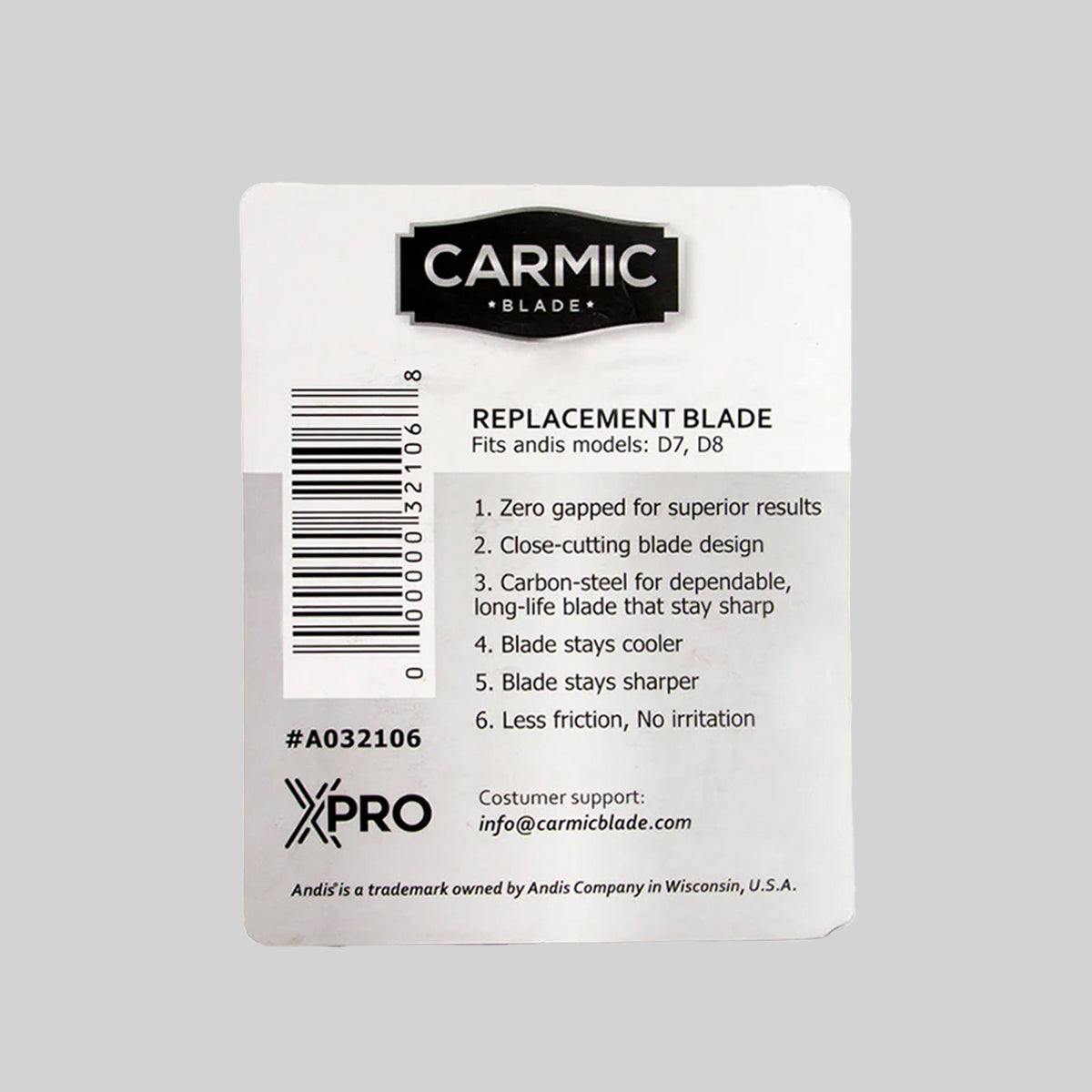 Carmic Blade Standard D8 Blade