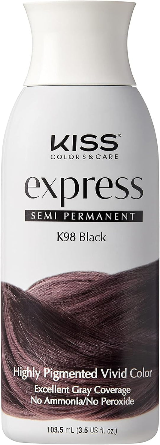 KISS EXPRESS Tinte de color semi-permanente 100ml Black