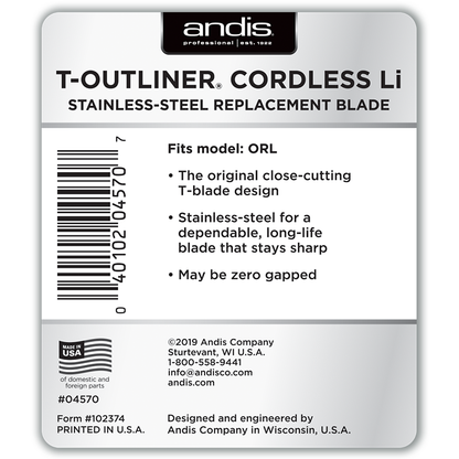 T-Outliner® Cordless Li Stainless-Steel Replacement Blade