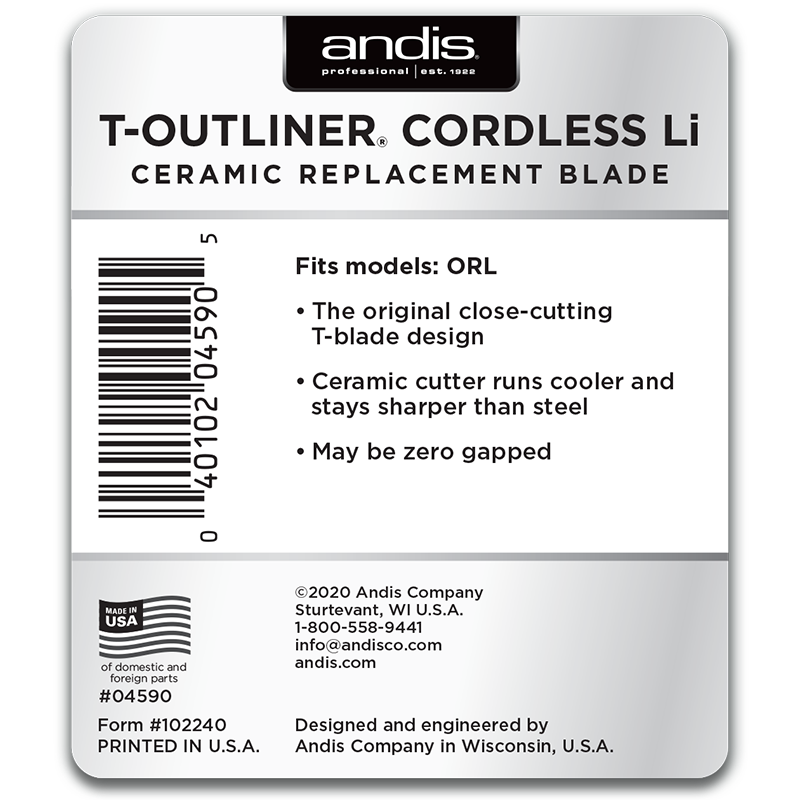 T-Outliner® Cordless Li Ceramic Replacement Blade