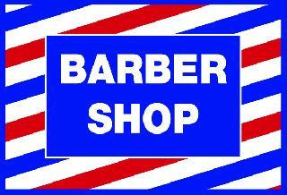 Barber Shop Cling Decal Sticker