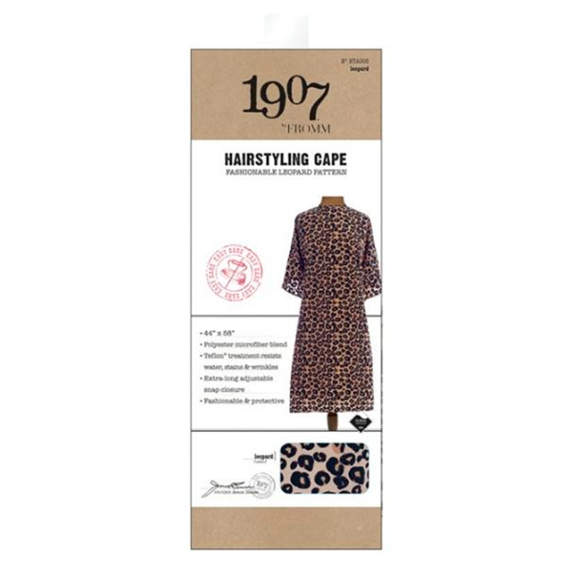 1907 Leopard Hairstyling Cape