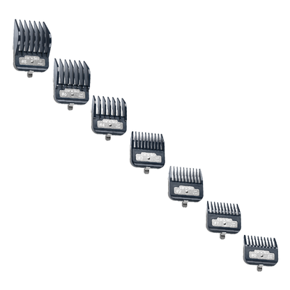 Master Series Premium Metal Clip Comb Set, 7 pcs