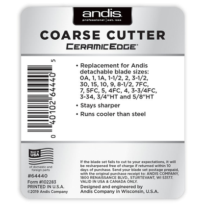 Andis CeramicEdge® Detachable Blade - Coarse Cutter