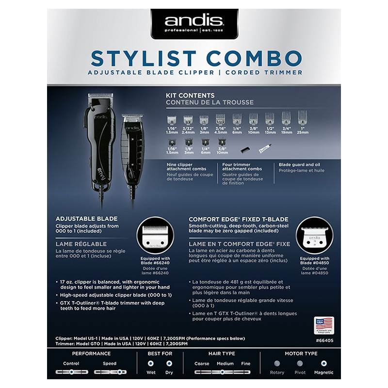 Stylist Combo Adjustable Blade Clipper | Corded Trimmer