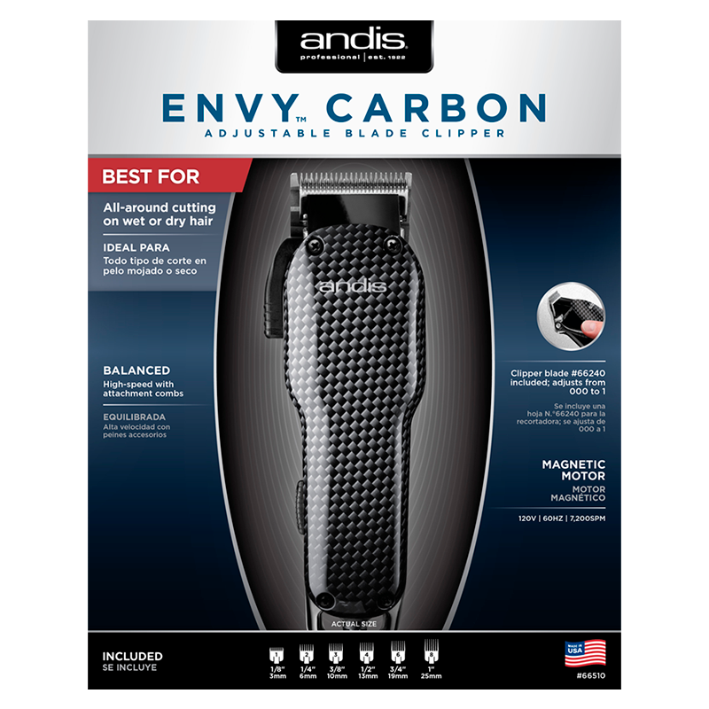 Envy™ Carbon Adjustable Blade Clipper
