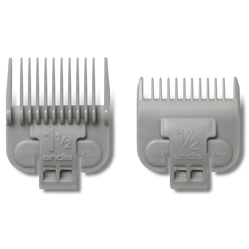 Andis Adjustable Blade Clipper Attachment Combs Size 1/2 & 1 1/2