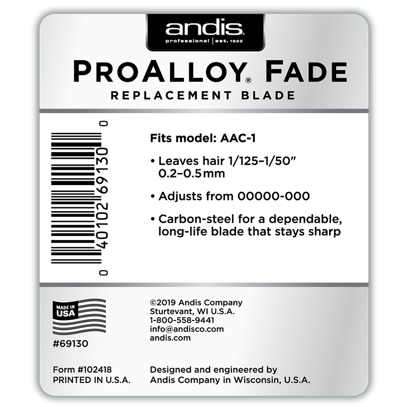 ProAlloy® Fade Replacement Blade 00000-000
