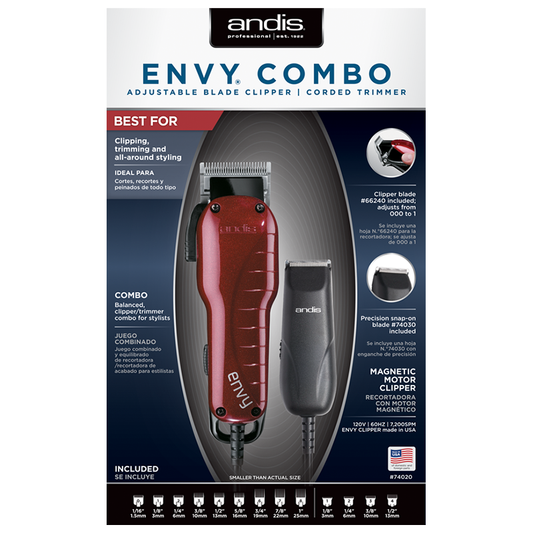 Envy Combo Adjustable Blade Clipper | Corded Trimmer