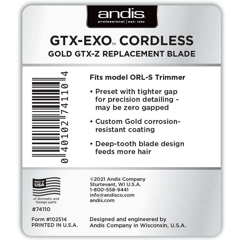 GTX-EXO Cordless Gold GTX-Z Replacement Blade