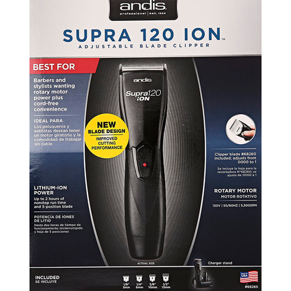 Supra 120 Ion Adjustable Blade Clipper