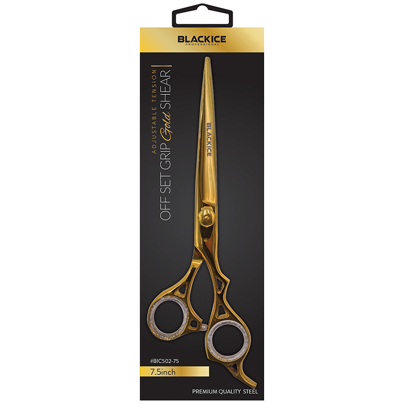 Off Set Grip GOLD Stylish Shears