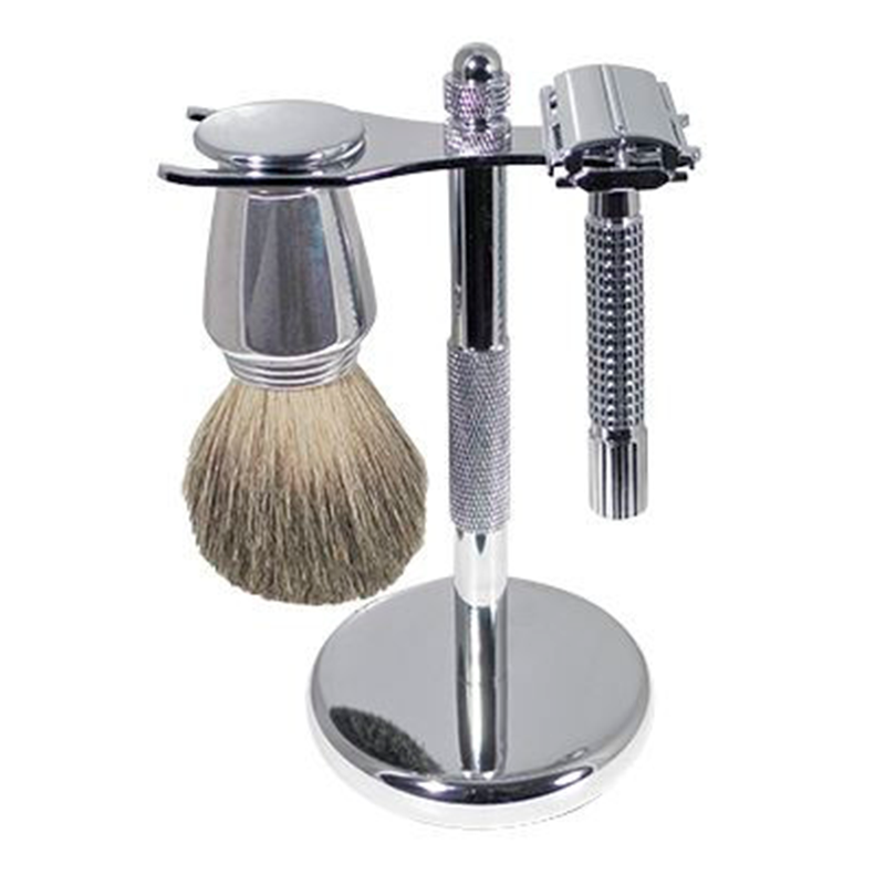 Chrome Shaving Set