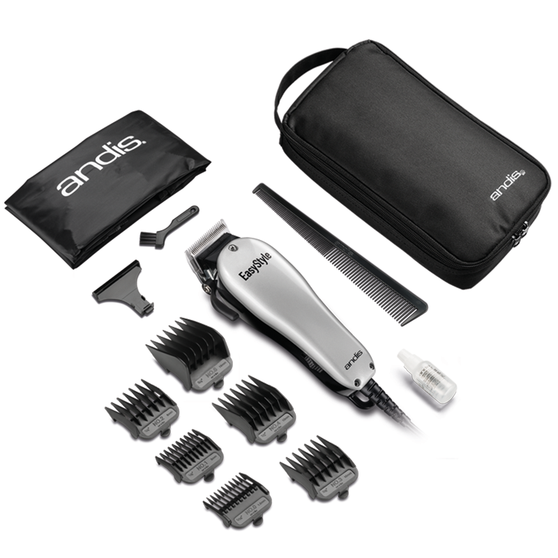 EasyStyle  Adjustable Blade Clipper - 13-Piece Kit Silver