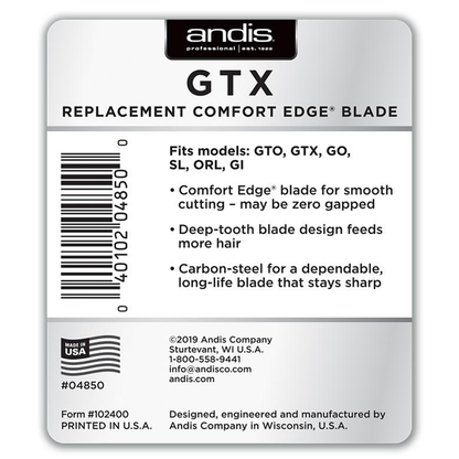GTX Replacement Comfort Edge® Blade Deep Tooth Blade Design