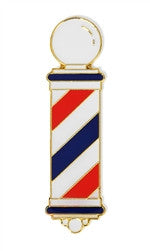 Barber Pole Lapel Pin