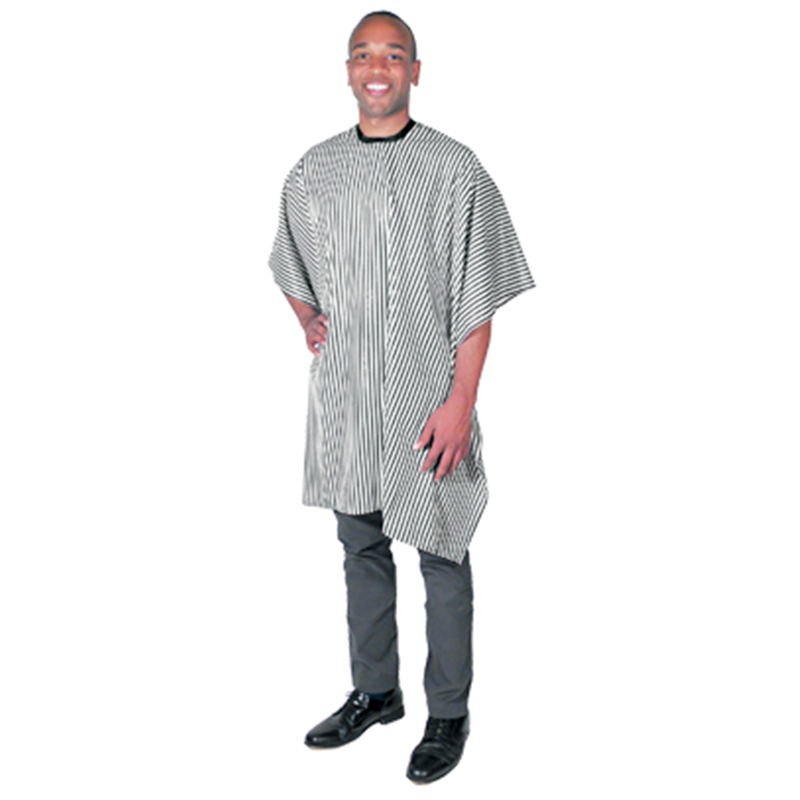 Nylon Striped Barber Cape