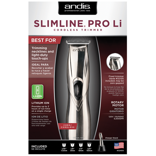 Slimline Pro Li Cordless Trimmer - Chrome