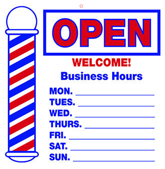 Open/Close Business Hours Sign